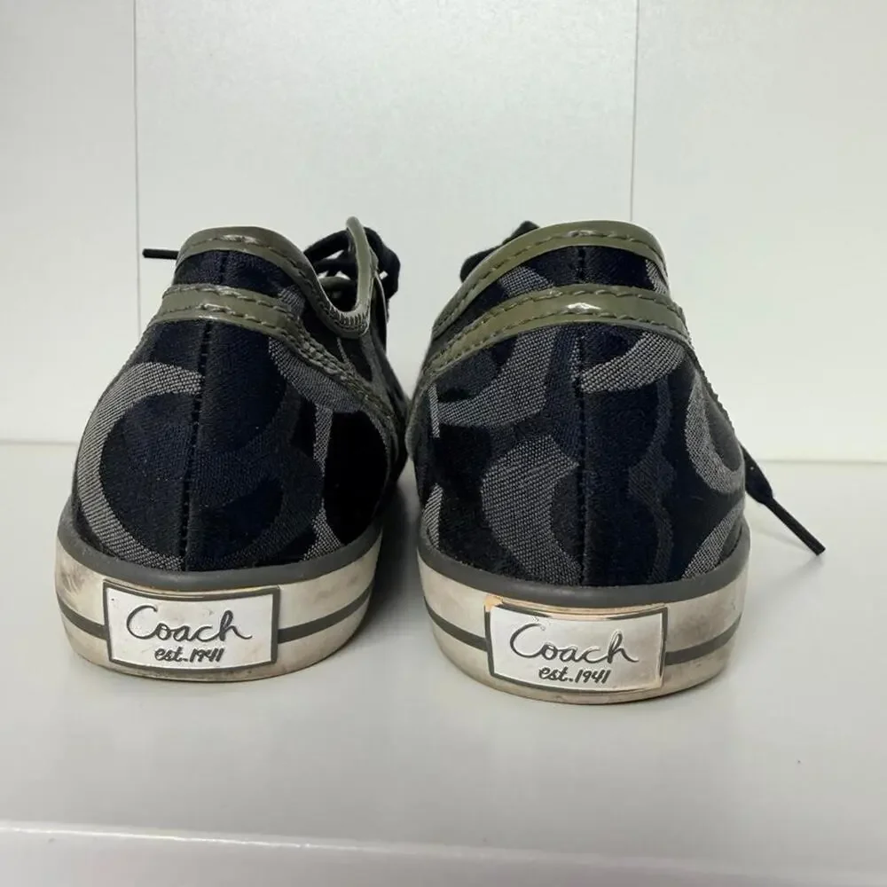 Coach black moss sneakers